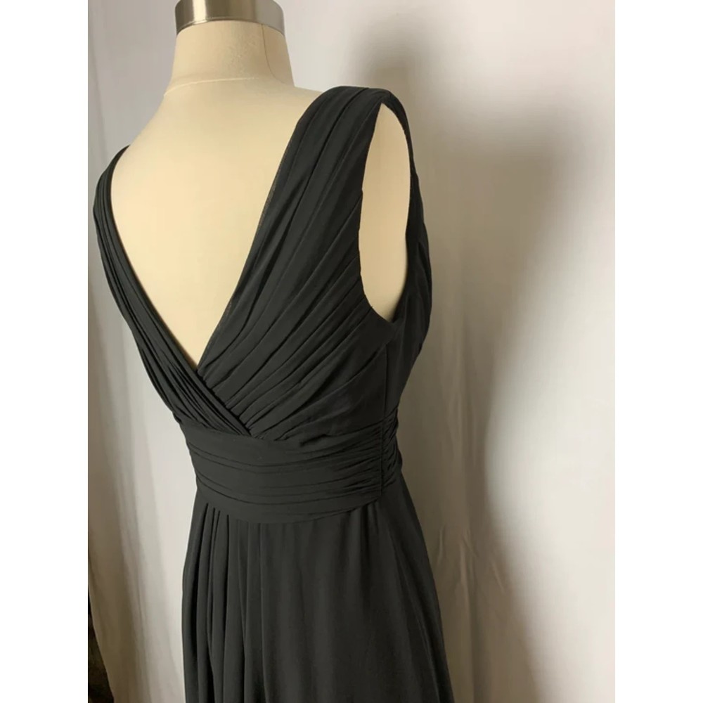 Bill Levkoff Size 6 Black Chiffon A-Line Formal G… - image 7